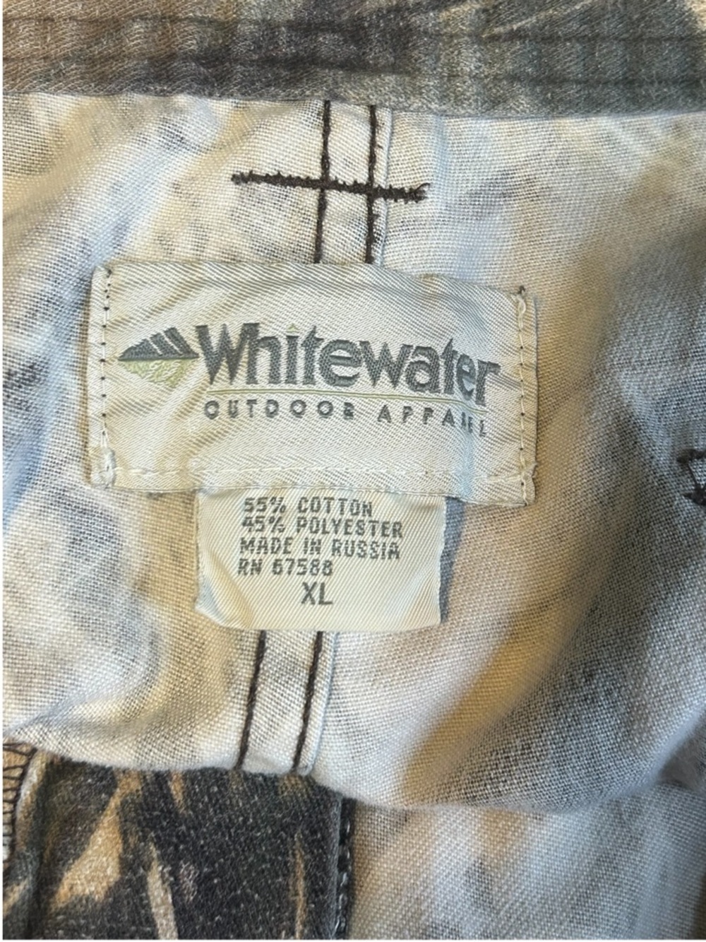 Vintage Y2K Whitewater Camo Pants Mens XL USA Hunting Workwear - Picture 8 of 11